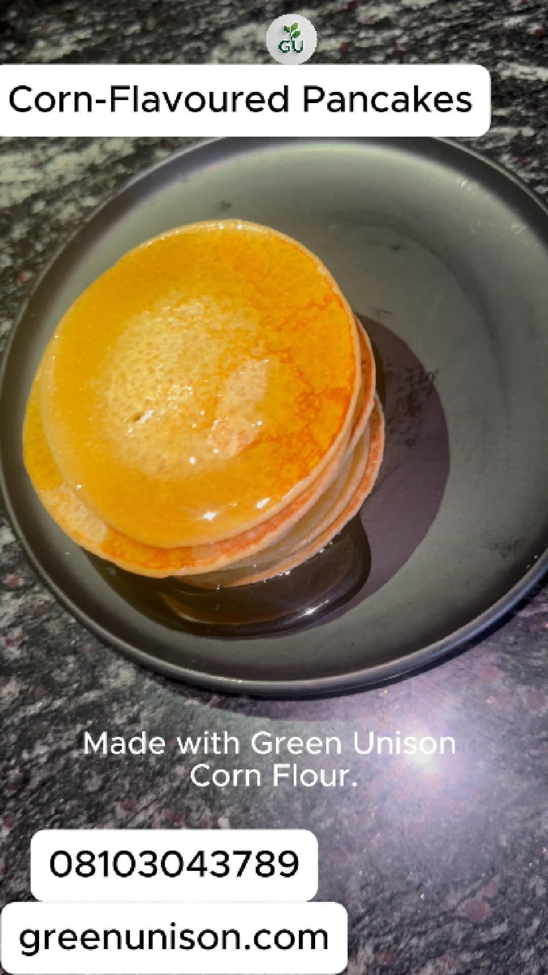 Fluffy Corn-Flavoured Pancakes: A Naturally Sweet Breakfast with Green Unison
