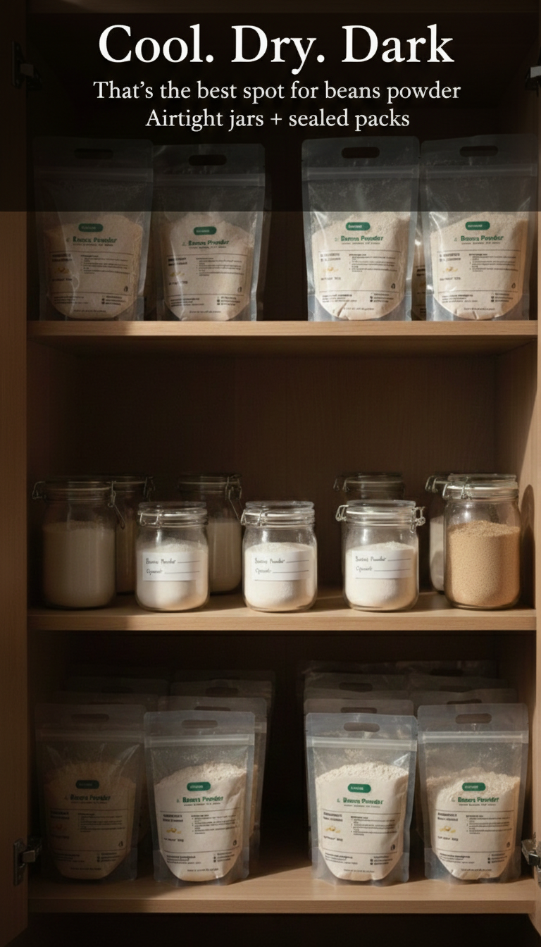 How to Store Beans Powder: Keep It Fresh, Pest‑Free & Lump‑Free (Simple Daily Habit)